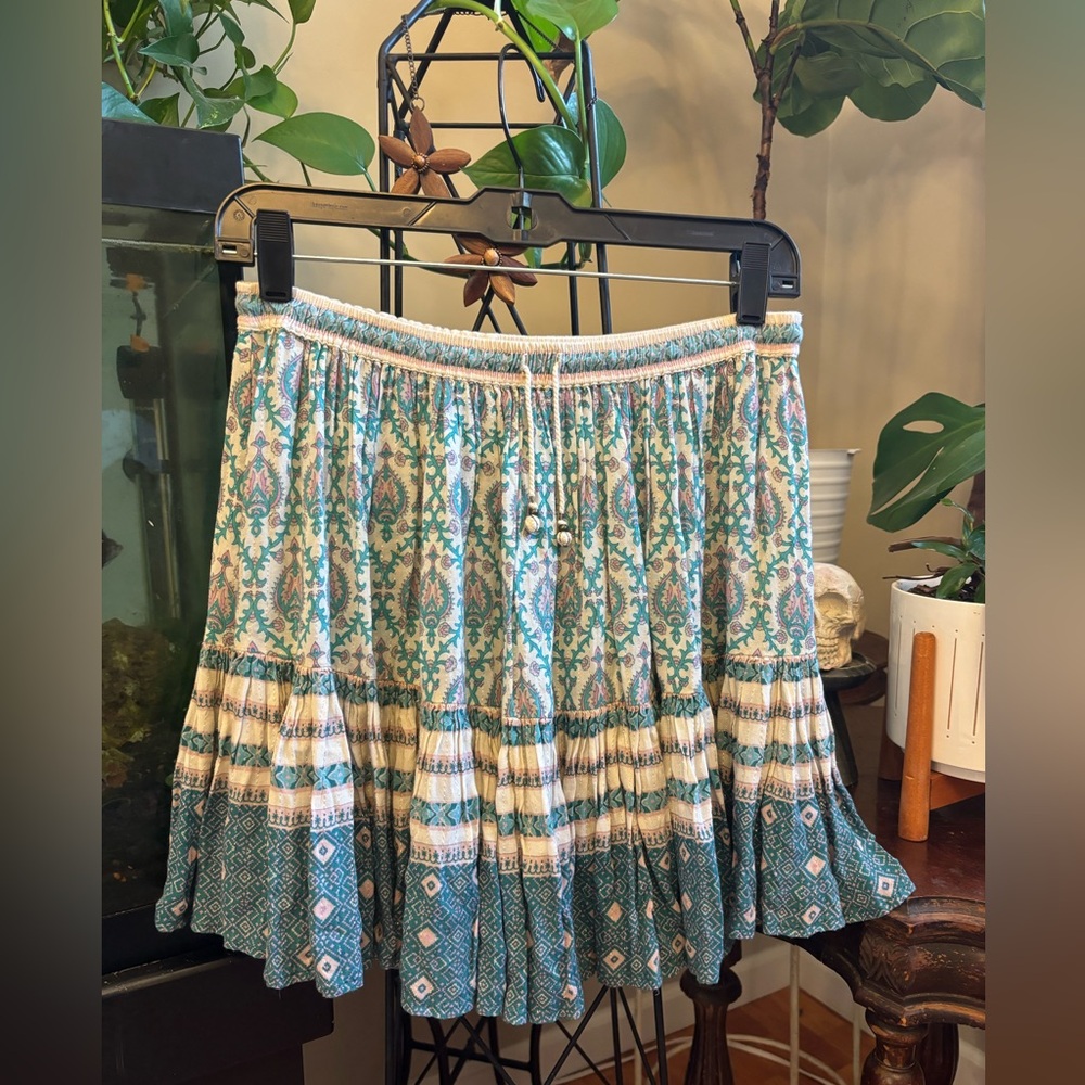 Spell Oracle Mini Skirt Sage